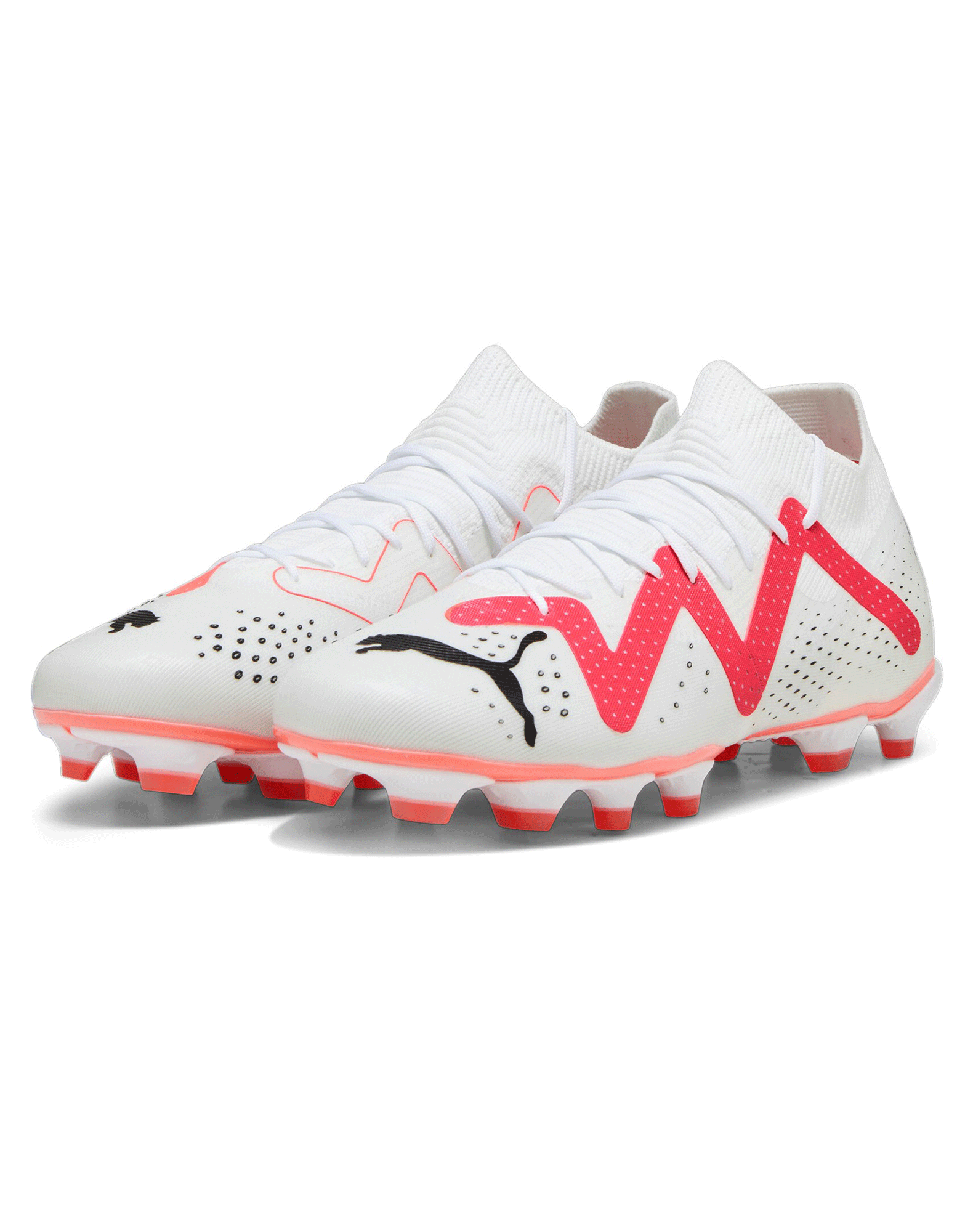 K B Puma Future Match Fg Ag Fodboldst Vler I Hvid Pink