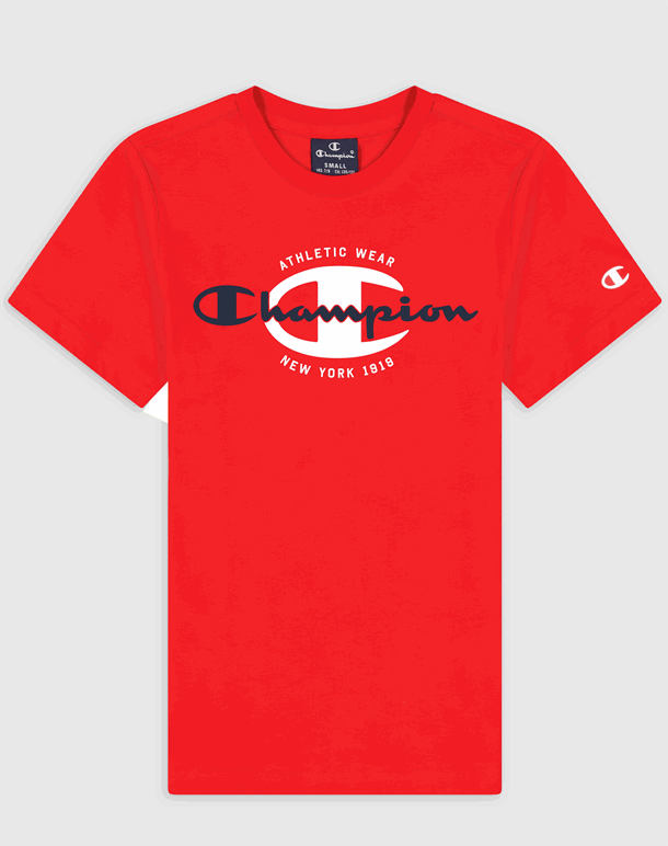 Champion Crewneck T-shirt Rød Børn