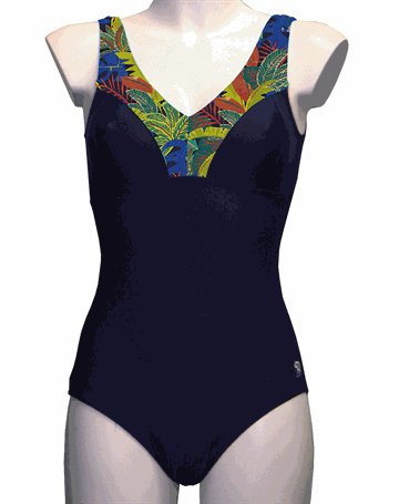 Lykke R  Badedragt Navy-print Dame