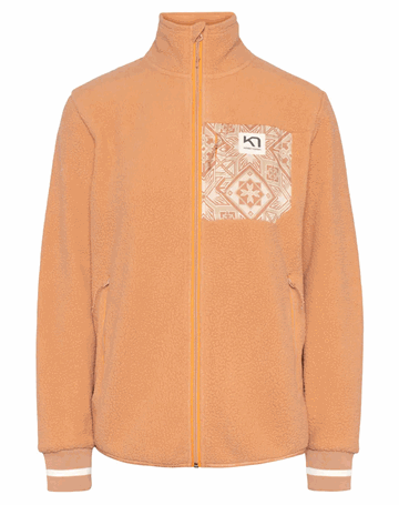 Kari Traa Rothe Midlayer Fleecetrøje Lys orange/Beige Dame