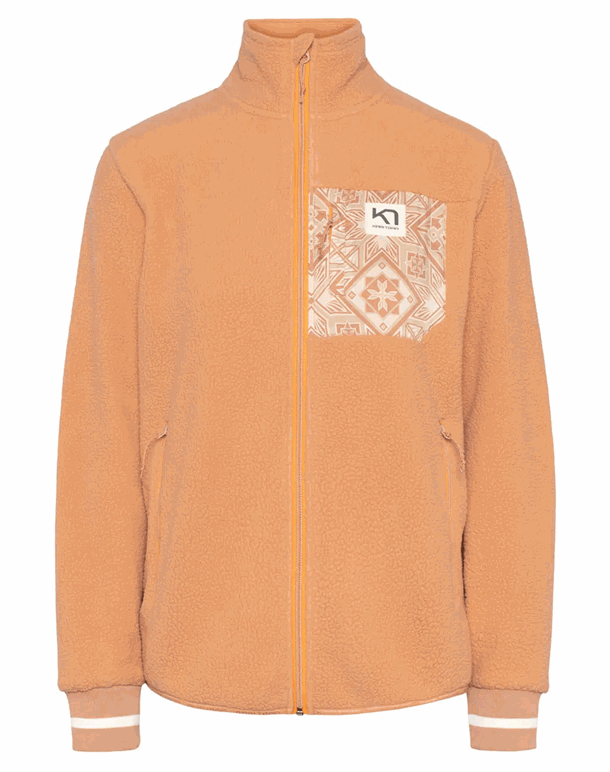 Kari Traa Rothe Midlayer Fleecetrøje Lys orange/Beige Dame