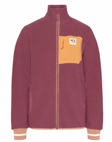 Kari Traa Rothe Midlayer Fleecetrøje Magenta/Orange Dame