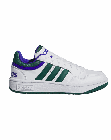 Adidas Hoops 3.0 K Sneakers White/Green/Blue Børn