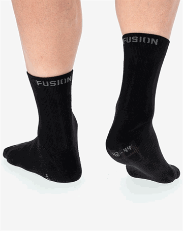 Fusion Run Sock Løbestrømpe Sort Unisex