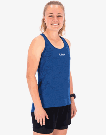 Fusion Womens Training Top Night Blue Dame