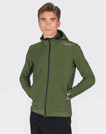 Fusion Mens Recharge Hoodie Trøje Forest Green Herre