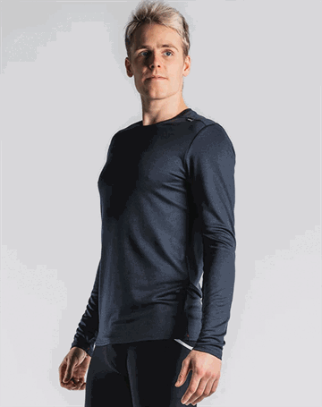 Fusion Technical Merino 150 Bluse Mørkeblå Herre