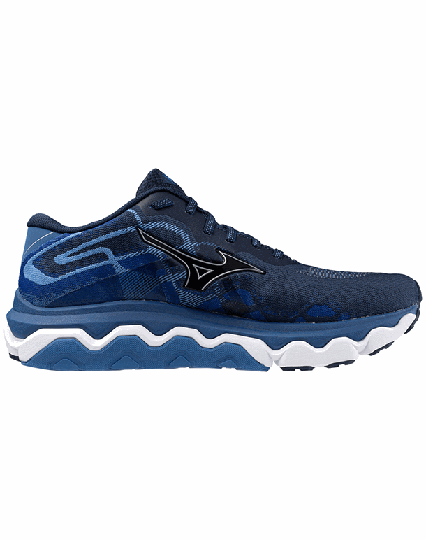 Mizuno Wave Horizon 7 Løbesko Blå/Sort Herre