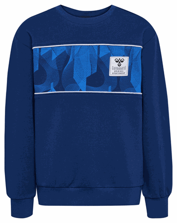 Hummel Elon Sweatshirt Trøje Estate Blue Børn