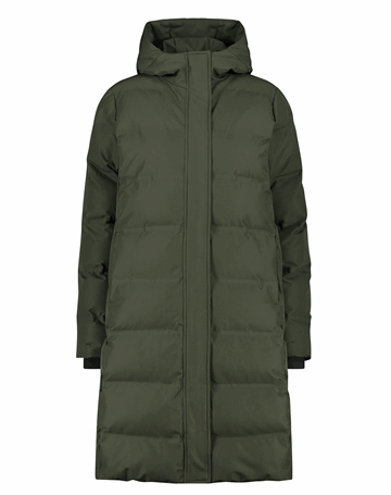 CMP Coat Fix Hood Jakke Grøn Dame