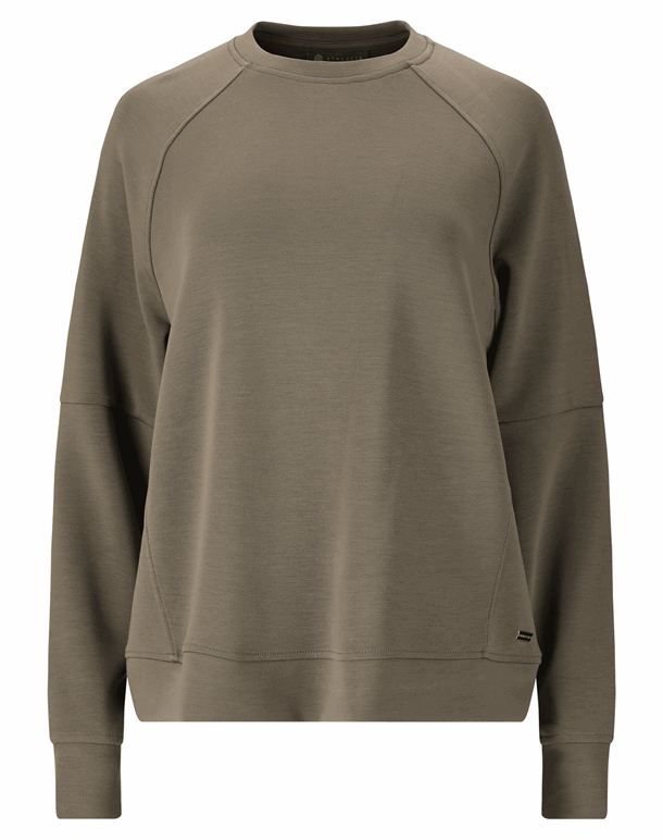 Athlecia Jacey Crew Neck Trøje Smokey Olive Dame