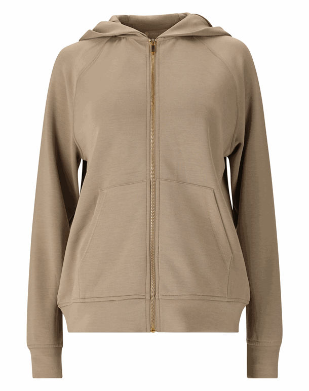 Athlecia Jacey Full Zip Trøje Roasted Cashew Dame