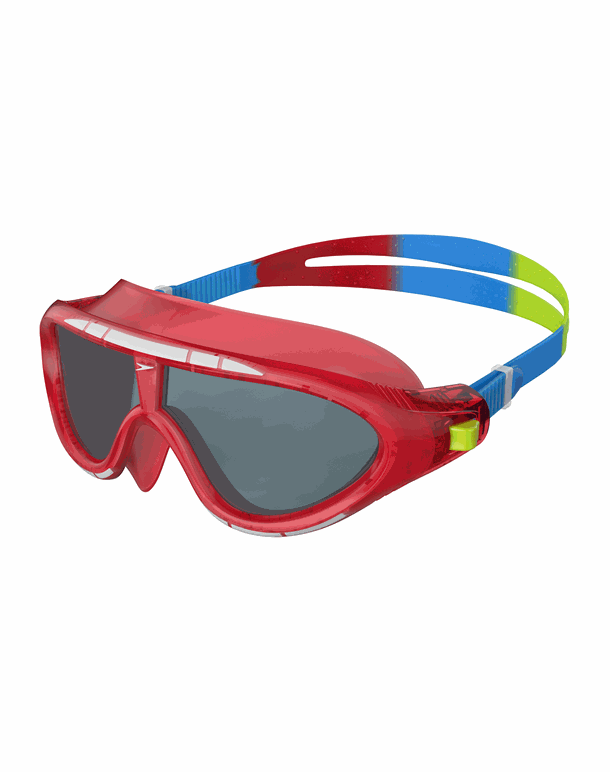 Speedo Biofuse Rift Mask JR. Svømmebrille Red/Smoke Unisex