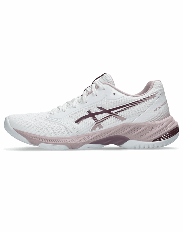 Asics Netburner Ballistic FF 3 Håndboldsko White/Watershed Rose Dame