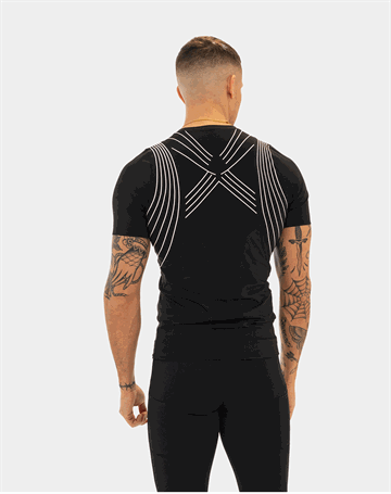 LiiteGuard Spine-Tech T-shirt Sort Herre