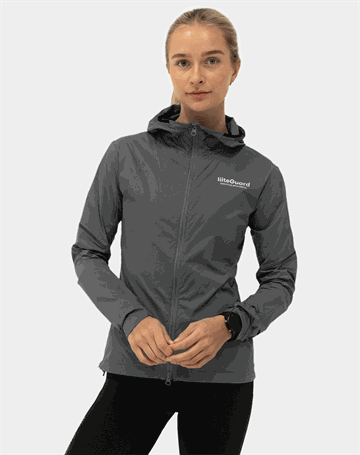 LiiteGuard Aero-Tech Windbreaker Løbejakke Grå Dame