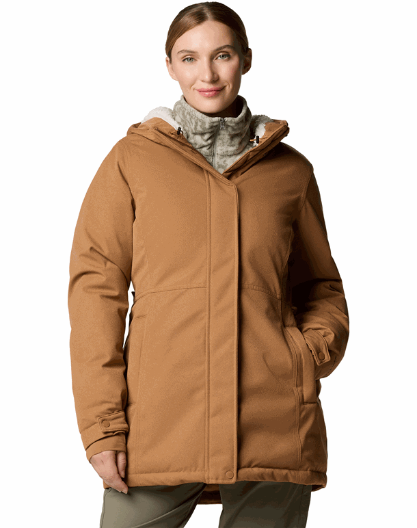 Columbia Alameda Ridge Parka Lysebrun Dame