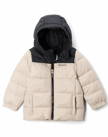 Columbia Puffect Hooded Jacket Jakke Beige/Sort Børn