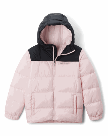 Columbia Puffect Hooded Jacket Jakke Lyserød/Sort Børn