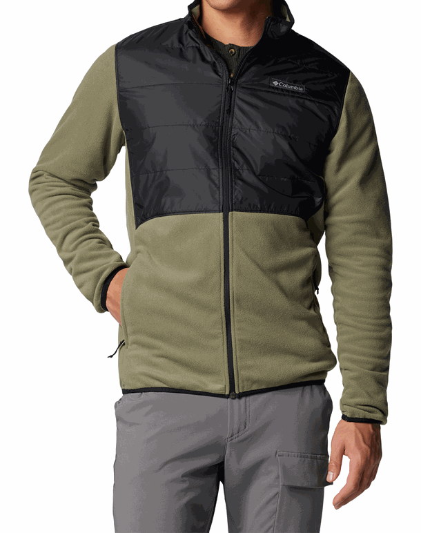 Columbia Basin Butte Fleece Grøn/Sort Herre