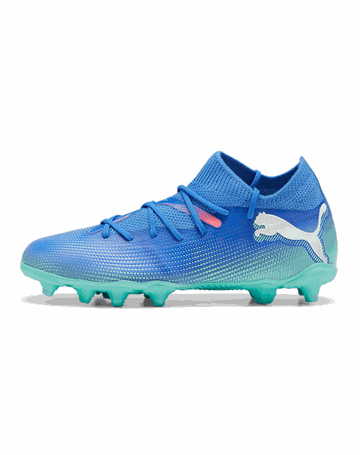 Puma Future 7 Match FG/AG Fodboldstøvle Blå/Mint Børn